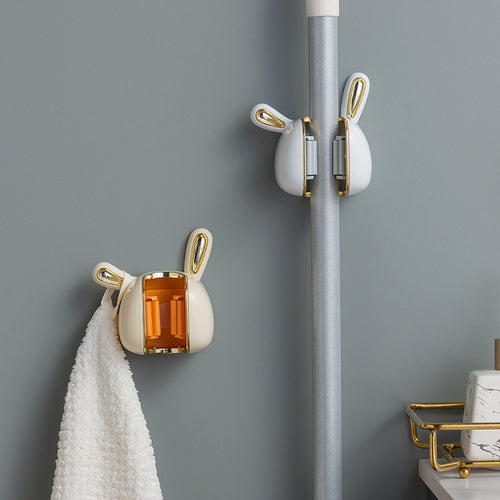 Little White Rabbit Heavy-Duty Adhesive Hooks
